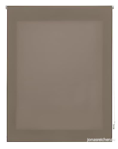 INTERBLIND premium Translucent, slät rullgardin, 140 x 250 cm (bredd och höjd) tygmått 137 245 grå genomskinlig rullgardin fönster 8434363564787