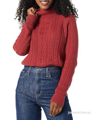 Amazon Essentials dam fiskare kabel polotröja (finns i plusstorlek), mörkröd, XX Large 195111559414