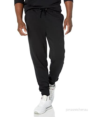 Amazon Essentials lättvikts franska terry joggingbyxor (finns i stora och långa), svart, XX Large 196433878740