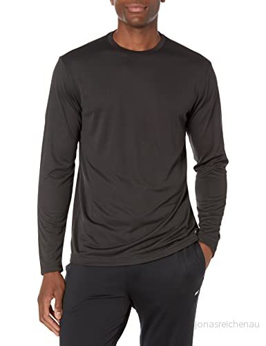 Amazon Essentials herr Performance Tech långärmad t shirt, svart, XX Large 761253128520