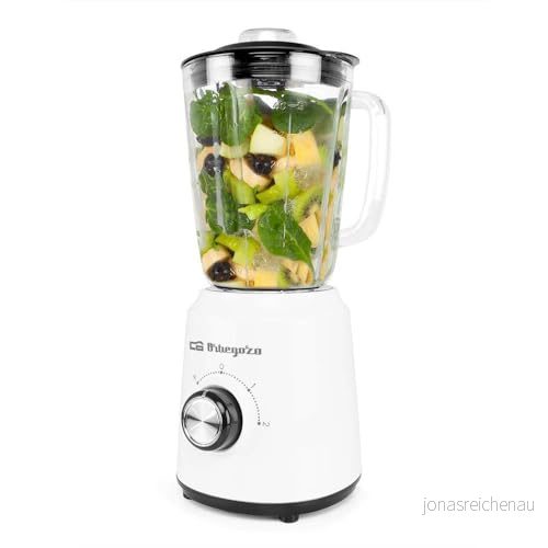 Orbegozo BV 5040 Bänkmixer, Kapacitet 1,5 l, Inox stålblad, 2 hastigheter, Turbo, 500 W 8435568401860