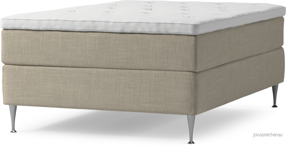 Delux Dream Kontinentalsäng, enkelsäng 140 cm med bäddmadrass och sängben GwBGC