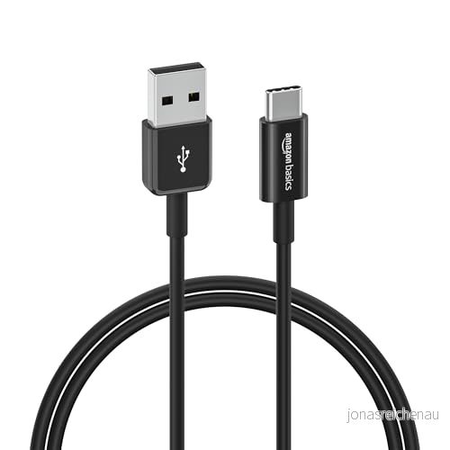 Amazon Basics snabbladdningskabel, USB C till A 2.0, 480 Mbit/s, IF certifierad, för Apple iPhone 15, iPad, Samsung Galaxy, surfplattor, bärbara datorer, 0,9 m, svart 841710146882