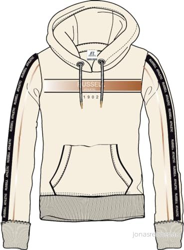 RUSSELL ATHLETIC dam 1902 pullover huvtröja sweatshirt 5057711714592