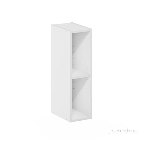 Furinno Fulda 2 nivås platsbesparande förvaringshylla bokhylla, 15 cm bredd, vit 840308809130