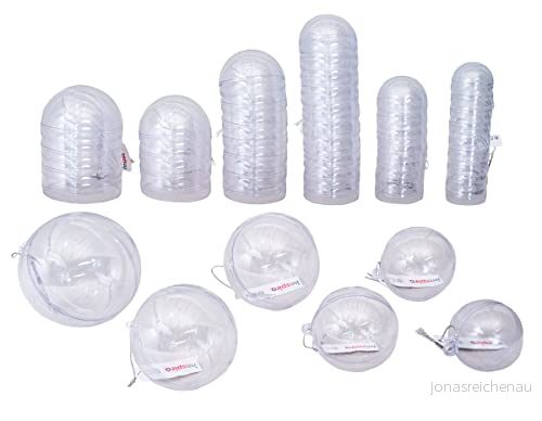 INNSPIRO Maxi Pack Transparent plastbollar för att hänga 2 delar 6 åtgärder 63u, 0 8428885451892