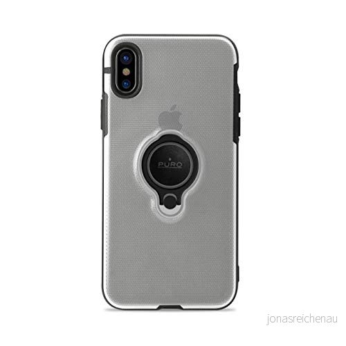 Puro IPCXMAGRINGTR magnet ring skyddshölje för Apple iPhone X genomskinlig 8033830246241