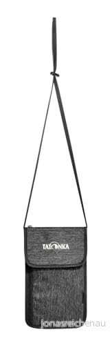 Tatonka Bröstpåse nackplånbok plånbok för upphängning med två fack dragkedja och ett stort sidofack lämplig EU pass 14 x 22 1 cm off black 4013236336016