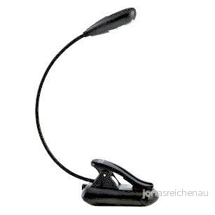 Lä LED med klämma, strömadapter, USB kabel och 600 mAh Li polymerbatteri, svart 6920973902009