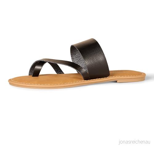 Amazon Essentials One Band Flip Flop Sandal för kvinnor, Svart, 9.5 US 840174930167