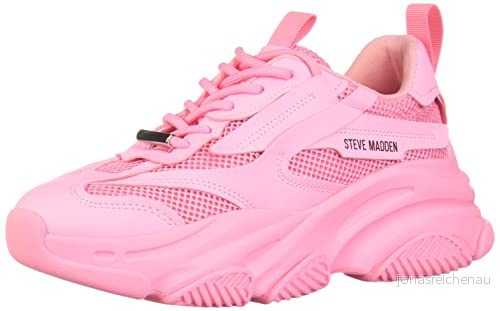 Steve Madden Possession Platåsneakers för kvinnor, Rosa (Hot Pink), 39 EU 195945873717