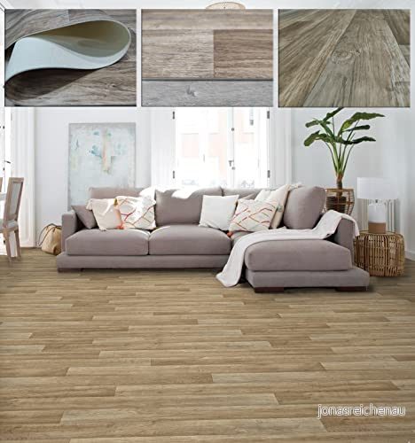 Trä Vinyl Non Slip Matta för golv liknande naturlig parkett. 8435721600215