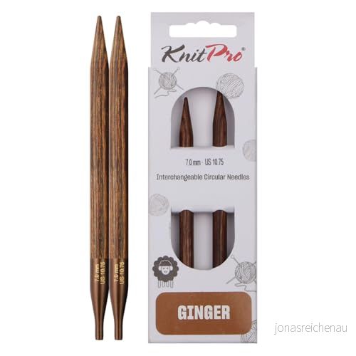 KnitPro Ginger Interch. Nålspetsar Normal 7,00 mm 3 st 8907628010409