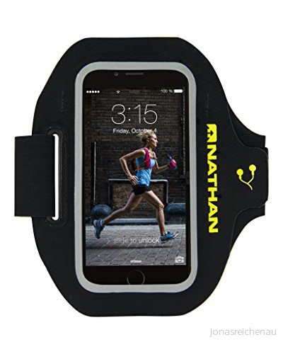 Nathan Unisex Super Sonic telefonbärare, svart/svavelfjäder, en storlek 717064911202