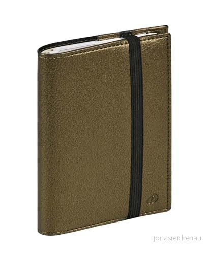 Quo Vadis Samling: Time & Life agenda TIME&LIFE ficka med elastisk civil veckoplanerare format: 10 x 15 cm färg: khaki metall år 2024 3371010498284