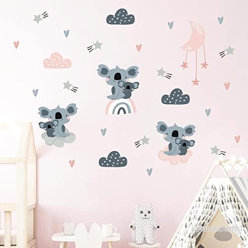 väggklistermärken för barn dekoration av babyrum skandinavisk väggklistermärke koalas i stjärnor H120 x L180 cm 5415231521852 väggklistermärken för barn dekoration av babyrum skandinavisk väggklistermärke koalas i stjärnor H120 x L180 cm 5415231521852