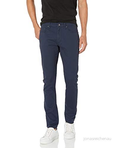 Amazon Essentials herr Skinny-Fit 5-ficka stretch twillbyxa, marinblå, 34 W x L 193548655297
