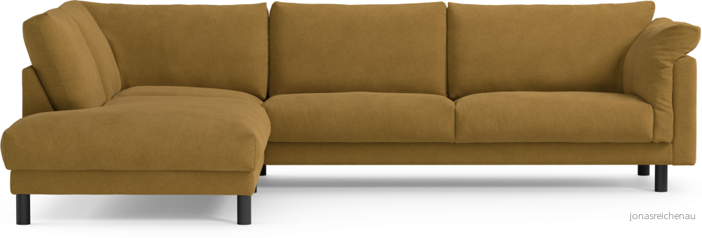 Cherrie 3-sits soffa med divan vänster, fast klädsel 4jL33