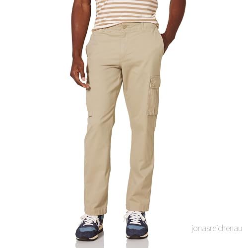 Amazon Essentials Men's Stretchiga cargobyxor med smal passform (finns i Big & Tall), Kaki brun, 34W / 32L 191770909850