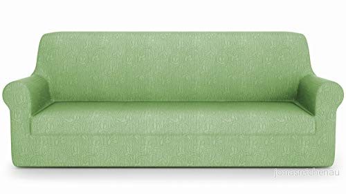 PETTI Artigiani Italiani 2 sits sofföverdrag stretch salvia, Jaquard tyg, 100% tillverkat i Italien 5056411130398