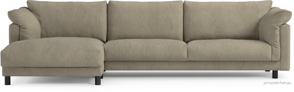 Cherrie 3-sits soffa med schäslong vänster, fast klädsel l5egl