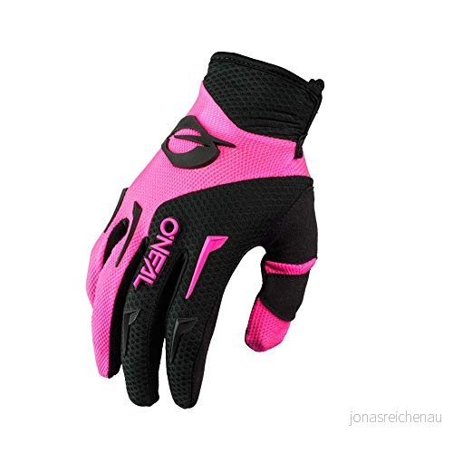 O'NEAL Cykelhandske Motocrosshandske MX MTB DH FR Downhill Freeride Hållbara, flexibla material, ventilerad handflata Elementhandske Kvinnor Svartrosa Storlek XL 4046068571140