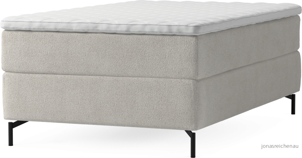 Delux Dream Kontinentalsäng, enkelsäng 120 cm med bäddmadrass och sängben KdaPZ
