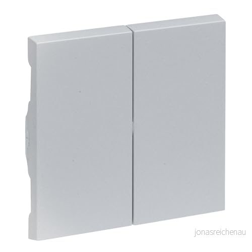 LEGRAND, SEANO serievippströmbrytare för seriebrytare, dubbelomkopplare och dubbelknapp, brytarskydd, vippplatta, färg: lackerad aluminium, 765208 3414972542944