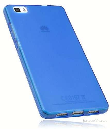 mumbi Fodral kompatibelt med Huawei P8 Lite 2015 mobiltelefonfodral mobilskal, transparent blå 4251077239428