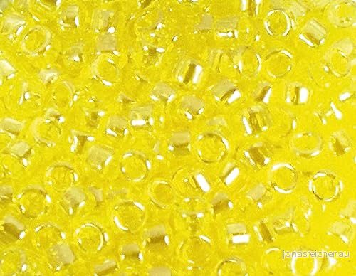 Japanska pärlor Treasure cylinder ljus gul 1,8mm.11/0 100gr. 8428885227978