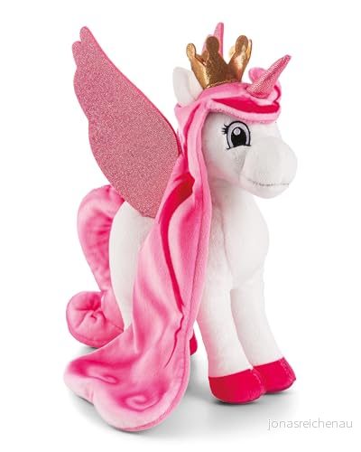 NICI gosedjur Lissy PONY Enhörning Tamani 22cm vit mjuk leksak gjord av plysch; Gullig att gosa och leka med, för barn vuxna: utmärkt present 49973 4012390499735
