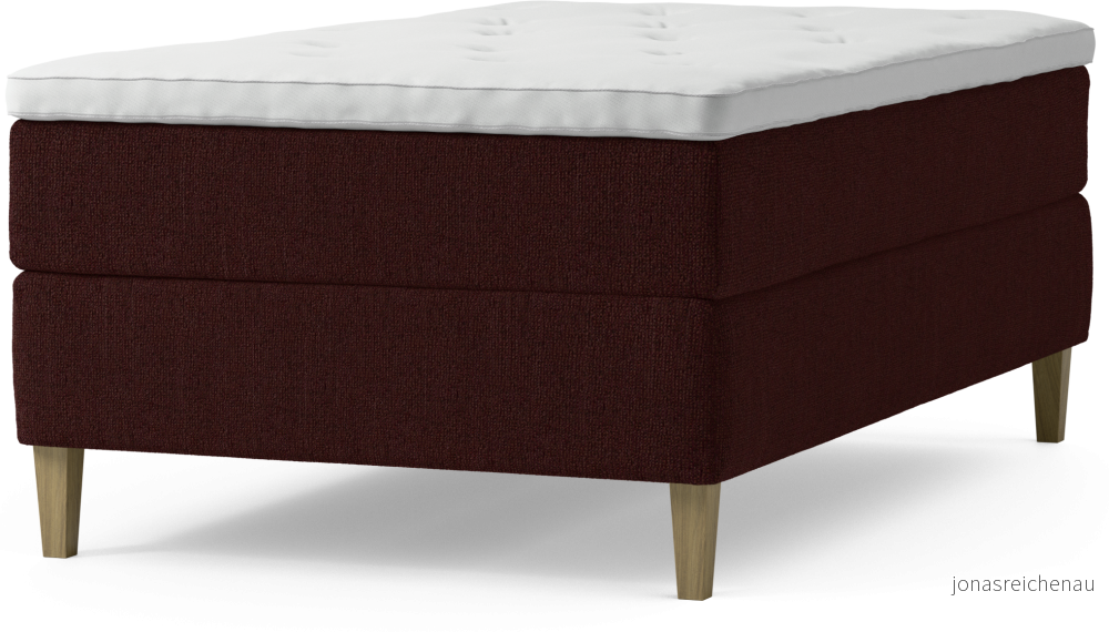 Delux Dream Kontinentalsäng, enkelsäng 120 cm med bäddmadrass och sängben blprH
