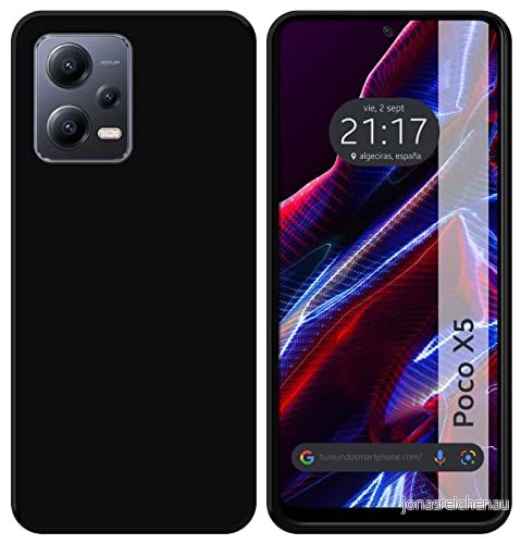 Tumundosmartphone Silikon Gel TPU Svart Skal för Xiaomi Poco X5 5G 8434844958814