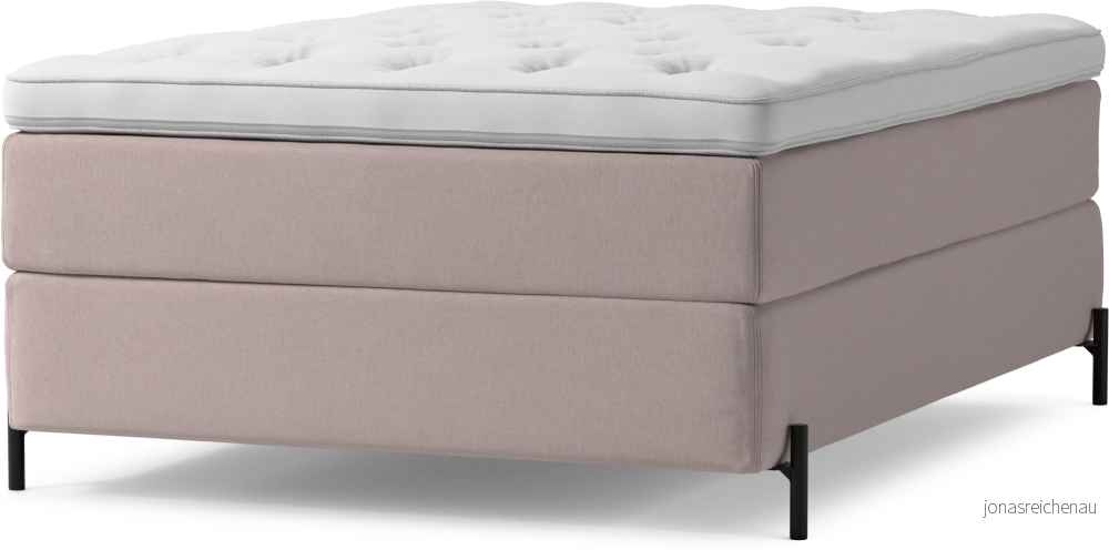 Delux Dream Kontinentalsäng, enkelsäng 140 cm med bäddmadrass och sängben Kojpn