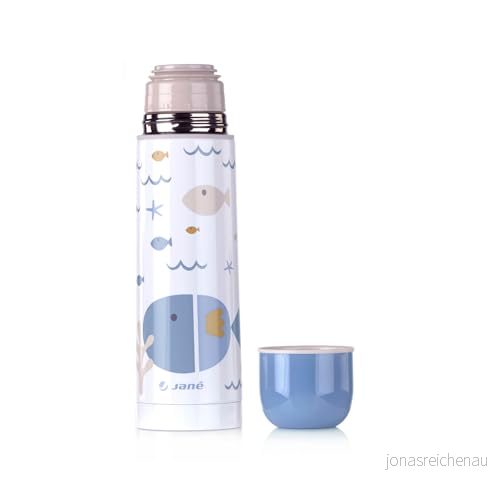 Jané Flytande termos 50 cl, bred mun, rostfritt stål, upp till 10 timmar, glas, blå 8420421079843