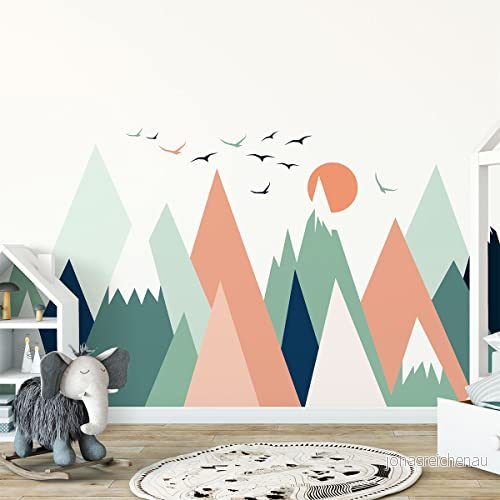 väggklistermärken för barn dekoration av barnkammaren skandinavisk väggdekal gigantiska skandinaviska berg Nolwenka H80 x L120 cm 5415231511228 väggklistermärken för barn dekoration av barnkammaren skandinavisk väggdekal gigantiska skandinaviska berg Nolwenka H80 x L120 cm 5415231511228