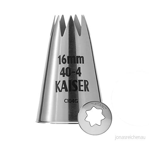 Kaiser stjärnfodral, 16 mm, rostfritt stål falskt och slumpmässigt 4006932662404