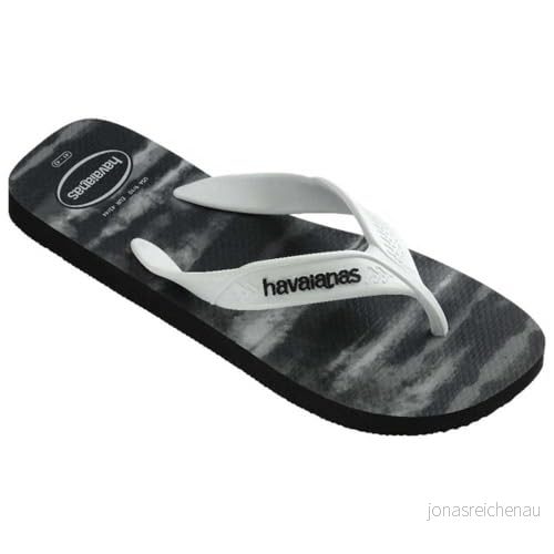 Havaianas Surf Flip Flops för män, svart vit svart, 4.5/5 UK 7909843119777