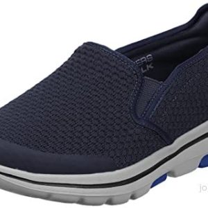 Skechers Go Walk 5 Apprize Slip On träningsskor för män, Marinblå textil syntetisk vit trim, 49.5 EU 193113914675 Skechers Go Walk 5 Apprize Slip On träningsskor för män, Marinblå textil syntetisk vit trim, 49.5 EU 193113914675