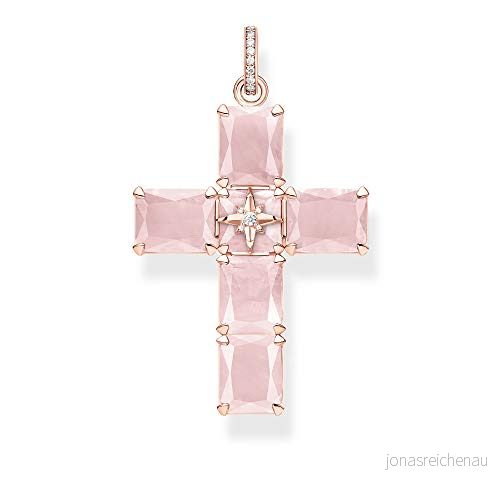 THOMAS SABO Damer hänge kors PE880 417 9, rosa, OS 4051245476613
