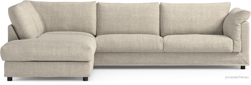 Cherrie 3-sits soffa med divan vänster, med kappa eHekw