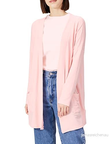 Amazon Essentials dam avslappnad passform lätt lounge frotté cardigan, ljusrosa, liten 191770936450