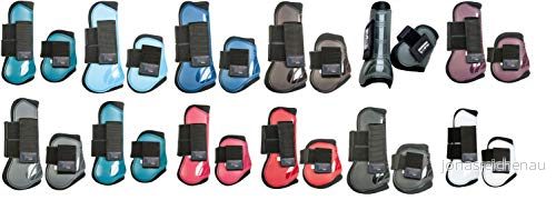 HKM Slobkousen/Voetkappen 8566 Gul Svart Fullblod/Varmblod 4000315602162