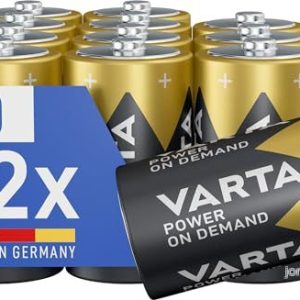 VARTA Batterier D Mono, paket med 12, Power on Demand, Alkalisk, förvaringspaket, intelligent, flexibelt, effektivt, för datortillbehör, Made in Germany 4008496059201 VARTA Batterier D Mono, paket med 12, Power on Demand, Alkalisk, förvaringspaket, intelligent, flexibelt, effektivt, för datortillbehör, Made in Germany 4008496059201