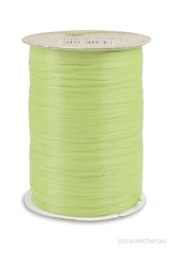PRESÄSENT Rayon Raffia pysselband pistasch, 100 m dekorband för inslagning av gåvor, dekoration och hantverk, ljusa band band, festliga tillfällen 4009236002747