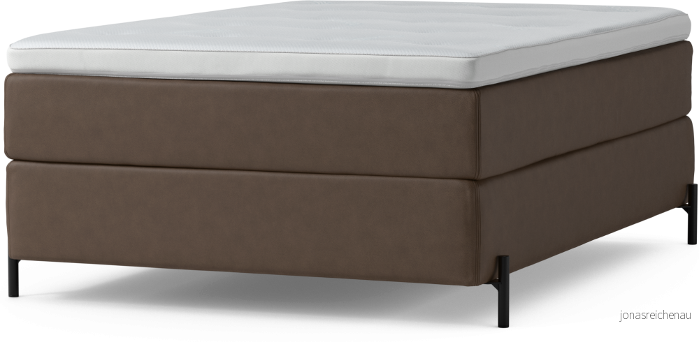 Delux Dream Kontinentalsäng, enkelsäng 140 cm med bäddmadrass och sängben LEUFd