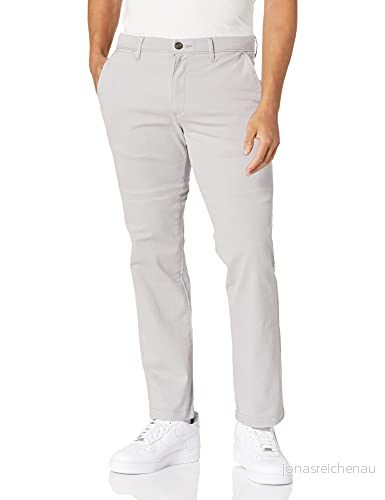 Amazon Essentials mäns Slim Fit Casual Stretch Chino byxa, ljusgrå, 30 B x L 191770603857