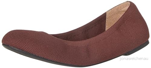 Amazon Essentials stickad balett för kvinnor platt, Oxblood, 41 EU Bred 196433954253