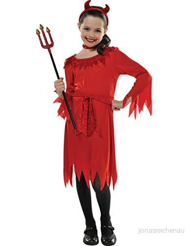 (PKT) (997485) barn flickor Lil Devil kostym (8 10 år) 13051491987