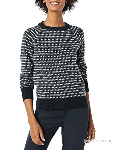 Amazon Essentials damtröja Soft Touch Crewneck ny tröja, svart kolvit rand, XX Large 195111558394